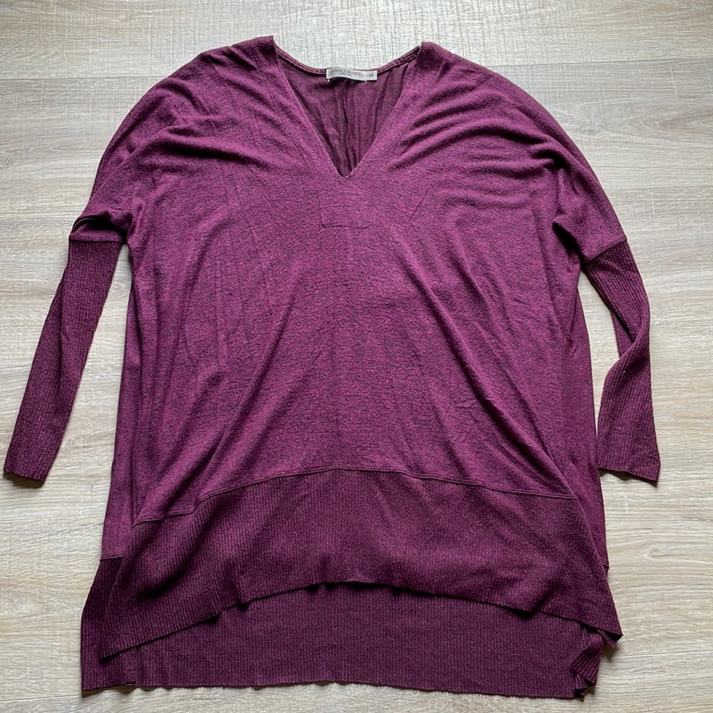 Maroon oversized sweater in small.